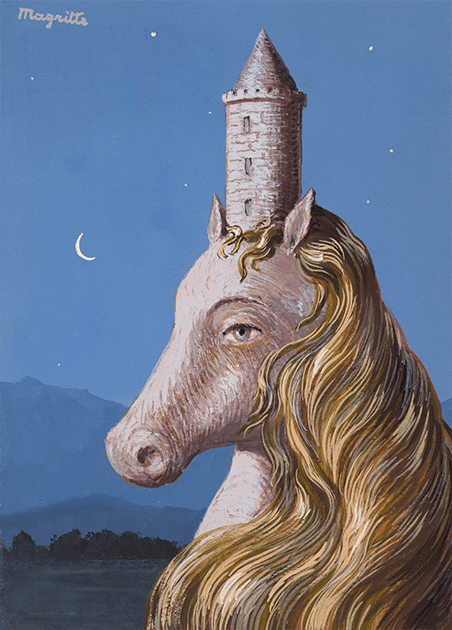 Magritte, Le coeur du monde, c. 1955. Artwork: © 2022 C. Herscovici / Artists Rights Society (ARS), New York